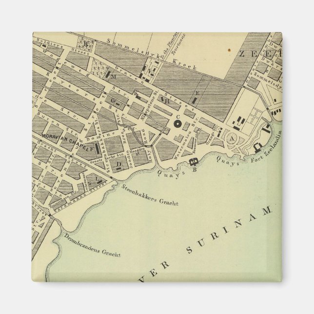 Paramaribo Surinam Magnet (Framsidan)