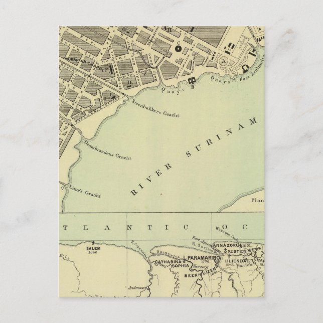 Paramaribo Surinam Vykort (Framsida)