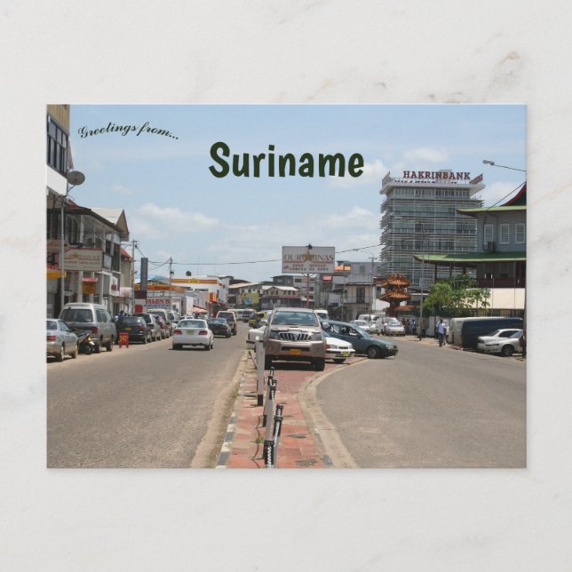 Paramaribo Suriname Vykort (Framsida)