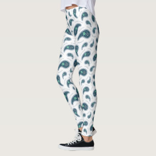 Paramecia Paisley Biology Science Protozoa Leggings