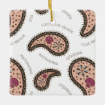 Paramecia Paisley Biology Science White Julgransprydnad Keramik<br><div class="desc">Denna paisley-design är gjord av teckning av paramecia complete cilia,  contractile vacuoles formade som blommor,  och organelles och namn för delar av denna organism. Perfekt för nördar och vetenskap fläkt. Den här söta designen är ett utmärkt sätt att införa biologi i vardagslivet.</div>