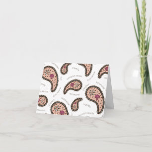 Paramecia Paisley Personalizable Biology White Tack Kort