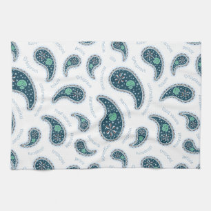 Paramecia Paisley Protozoan Biology Cute Science Kökshandduk