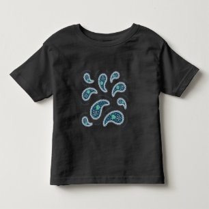 Paramecia Paisley Protozoan Biology Science Mörk T Shirt