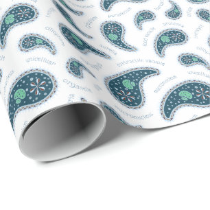 Paramecia Paisley Protozoan Biology Science Wrappi Presentpapper