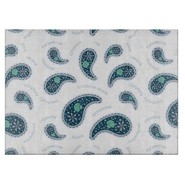 Paramecia Paisley Protozoisk Biologi Vetenskap (Framsidan)