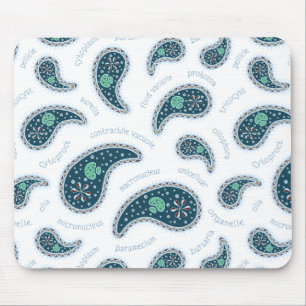 Paramecia Paisley Protozoisk Biologi Vetenskap Musmatta
