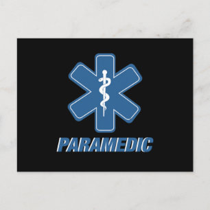 Paramedic EMS EMT Ambulans Medicin Första hjälpen Vykort