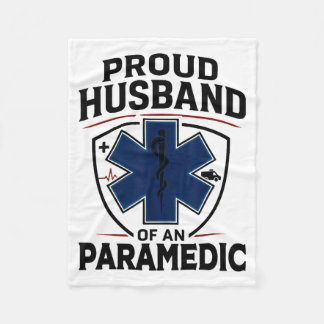 Paramedic Husband Proud Husband Of An Paramedic  Fleecefilt