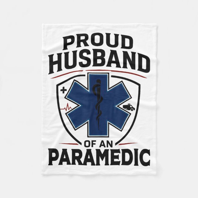 Paramedic Husband Proud Husband Of An Paramedic  Fleecefilt (Framsidan)