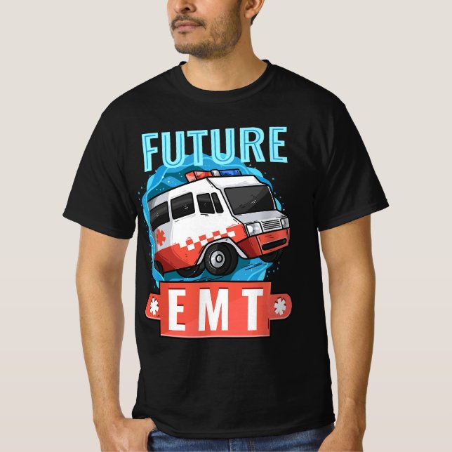Paramedic Medical Technician Ambulance  T Shirt (Framsida)