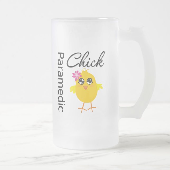 Paramedicinsk chick frostat ölglas (Höger)