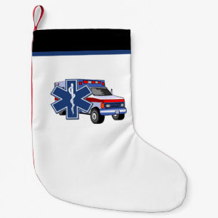 Paramedicinsk EMS ambulans för EMT Liten Julstrumpa