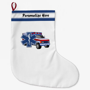 Paramedicinsk EMS ambulans för EMT Stor Julstrumpa
