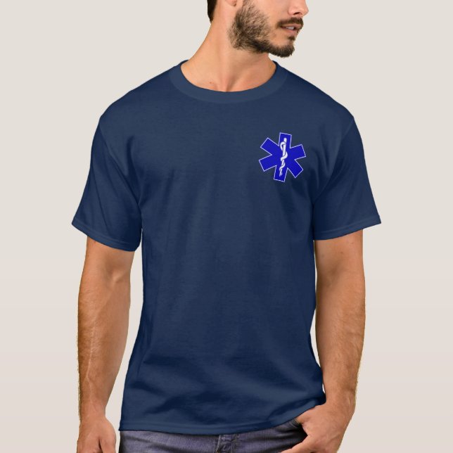 Paramedicinsk skjorta tee shirt (Framsida)