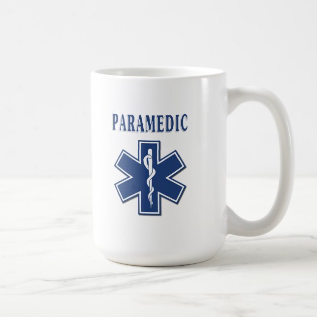 Paramedicinsk stjärna av liv kaffemugg (Höger)