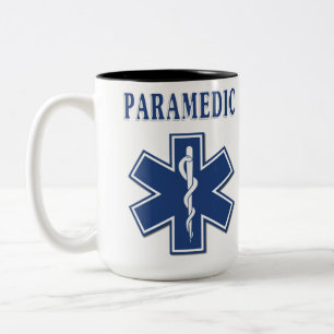 Paramedicinsk stjärna av liv Två-Tonad mugg
