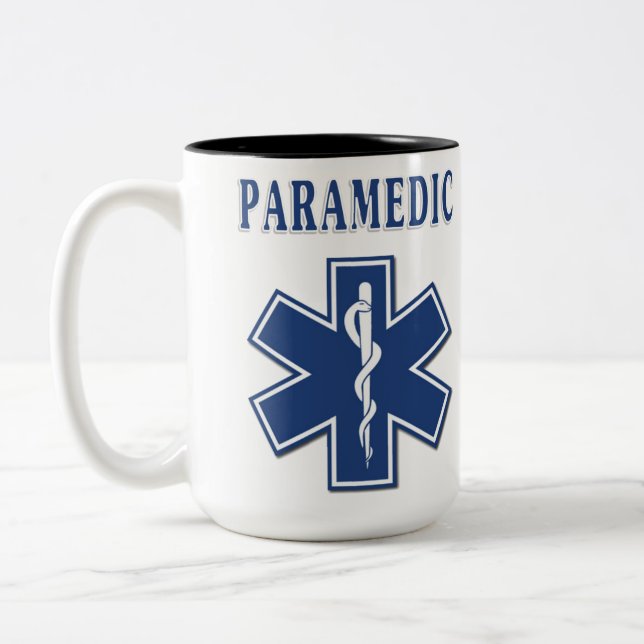 Paramedicinsk stjärna av liv Två-Tonad mugg (Vänster)