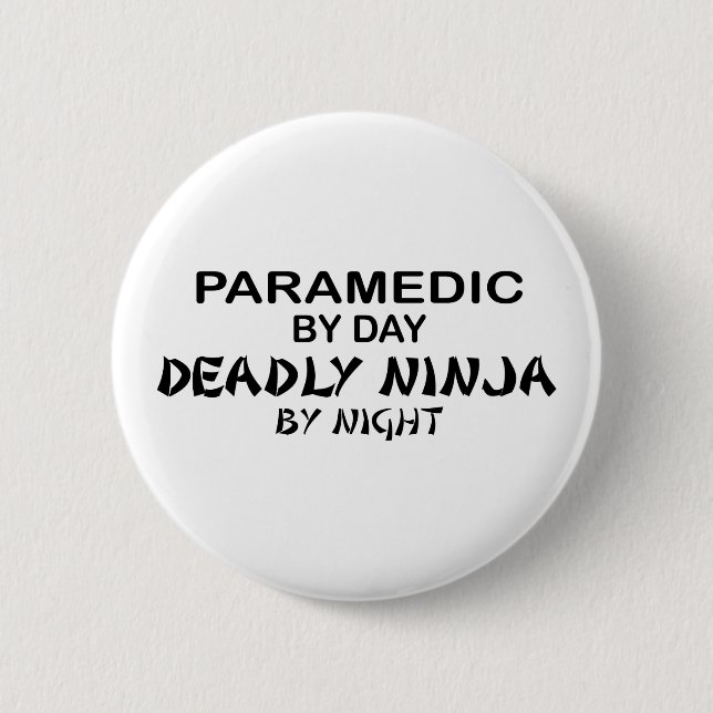 Paramedicinska dödliga Ninja vid natt Knapp (Framsida)