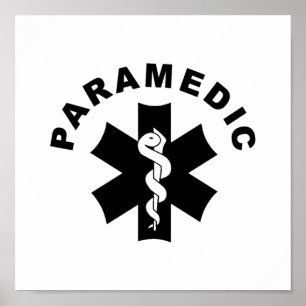 Paramedicinskt tema poster