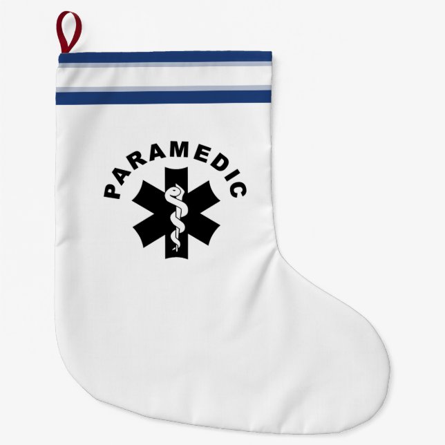 Paramedicinskt tema stor julstrumpa (Framsidan)