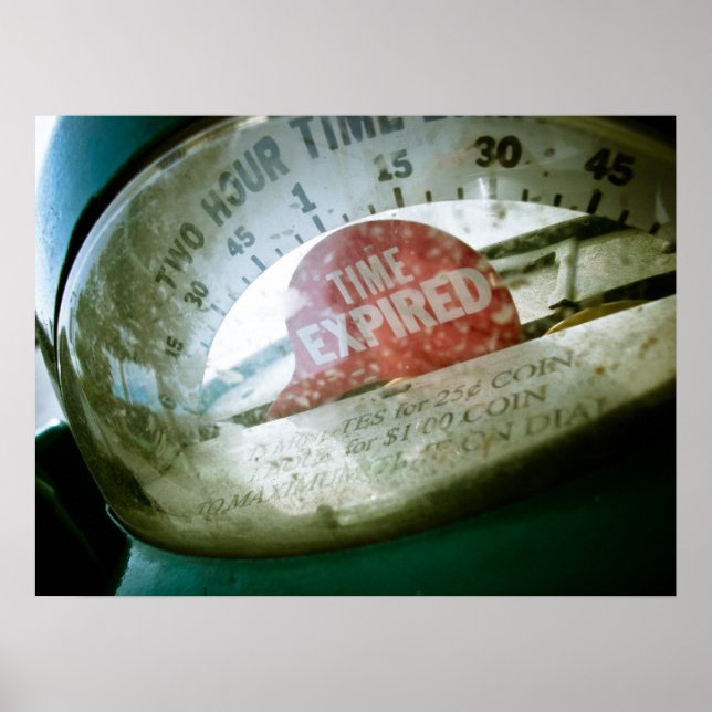 Parametern Retro Parking Meter 01 Poster (Framsidan)