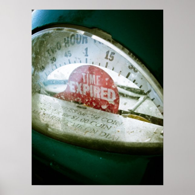 Parametern Retro Parking Meter 02 Poster (Framsidan)