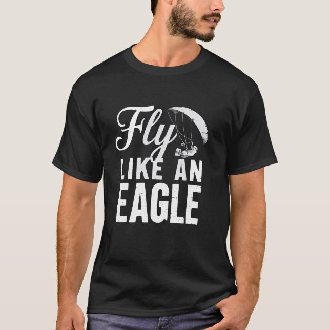 Paramotering Paragliding Luft Sport Paramotor Pilo T Shirt (Framsida)