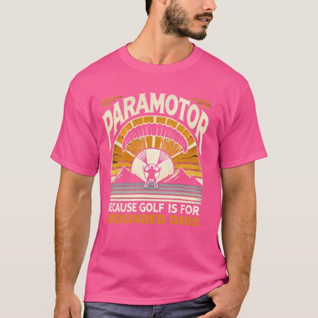 Paramotering Paragliding Luft Sport Paramotor Pilo T Shirt (Framsida)