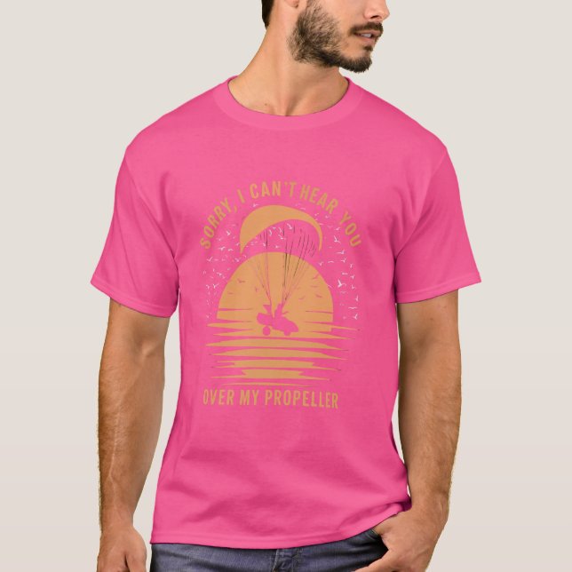 Paramotering Paragliding Luft Sport Paramotor Pilo T Shirt (Framsida)