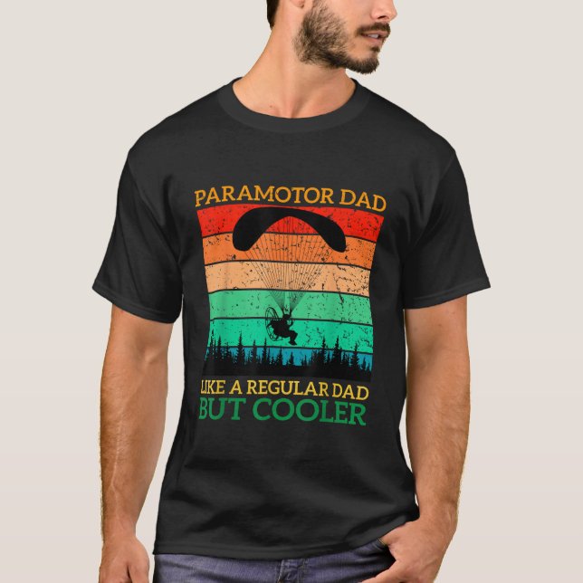 Paramotor Pappa Paramotor Power Paraglider paragli T Shirt (Framsida)