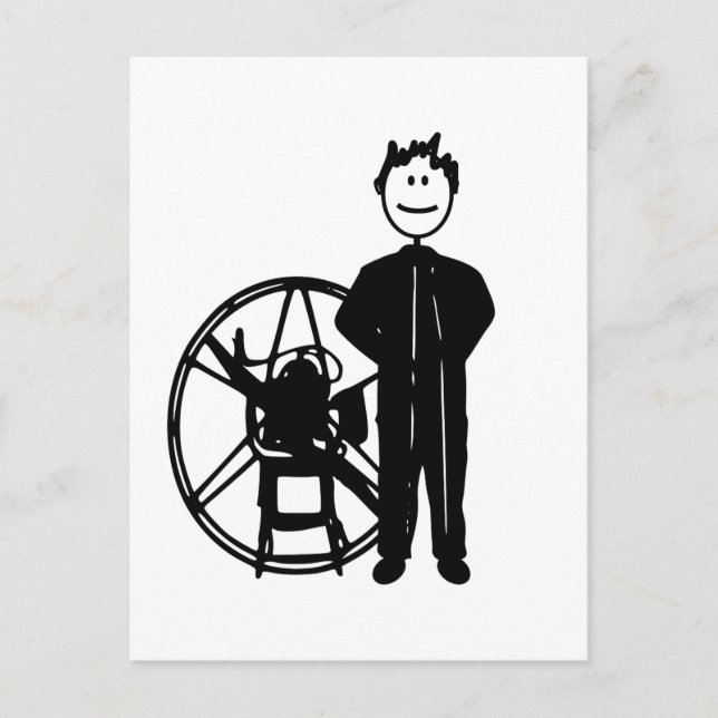 Paramotor Pilot Vykort (Framsida)