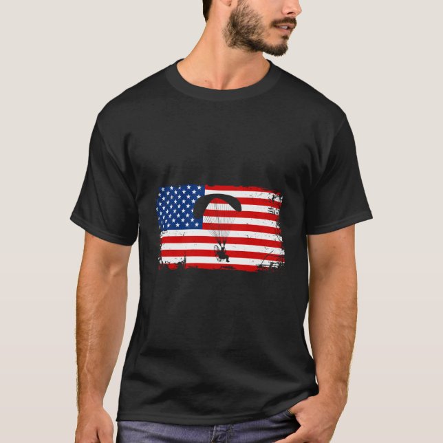 Paramotoring Paragolding Paramotoring Par T Shirt (Framsida)