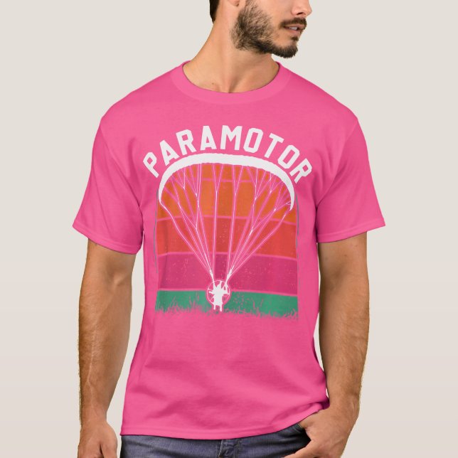 Paramotoring Pilot Paramotor Ppg Hängglidning T Shirt (Framsida)