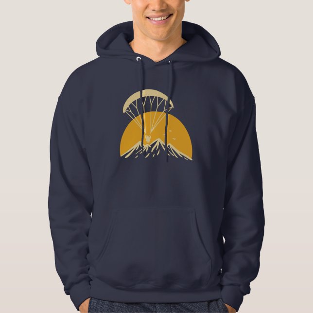 Paramotoring Retro Hoodie (Framsida)