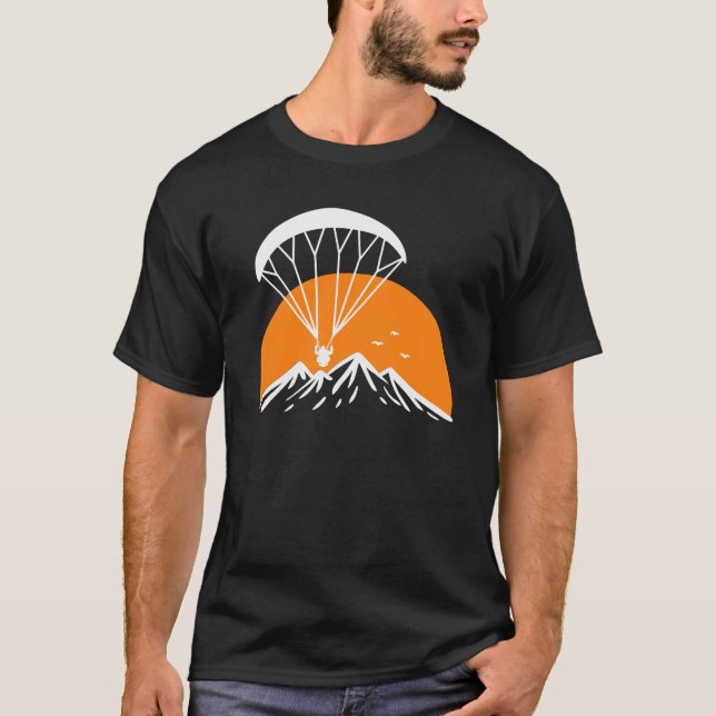 Paramotoring Retro Vintage T Shirt (Framsida)