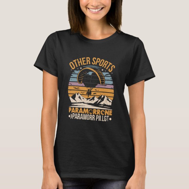 Paramotorpilot Paramotoring T Shirt (Framsida)