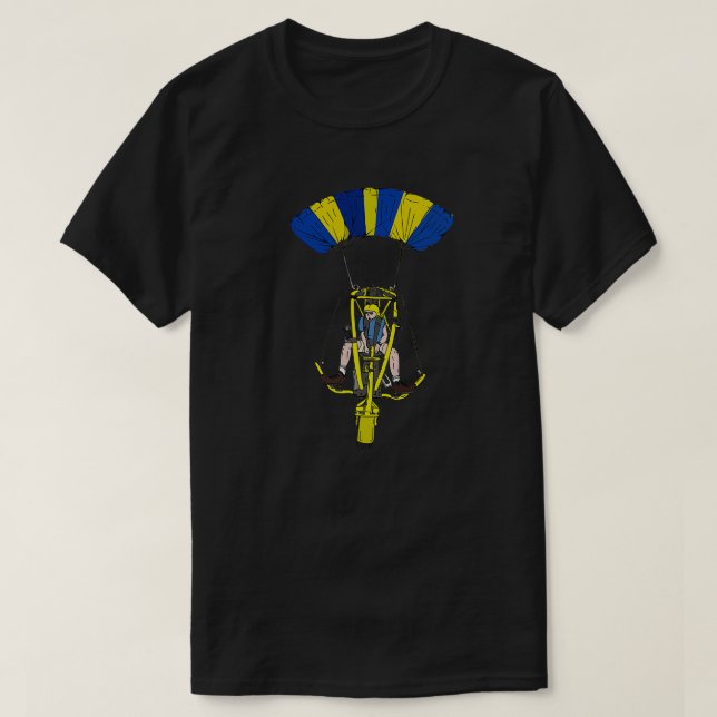 Paramotortrike PowrachutePegasus T Shirt (Design framsida)