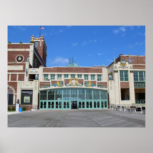 Paramount Theater/Theater Asbury Park NJ Poster (Framsidan)