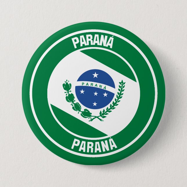 Paraná Round Emblem Knapp (Framsida)
