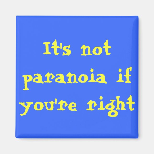 Paranoia magnet (Framsidan)