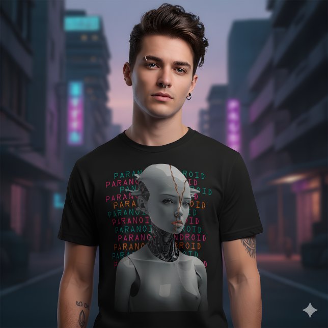 Paranoid Android Grafisk T-shirt (Skapare uppladdad)