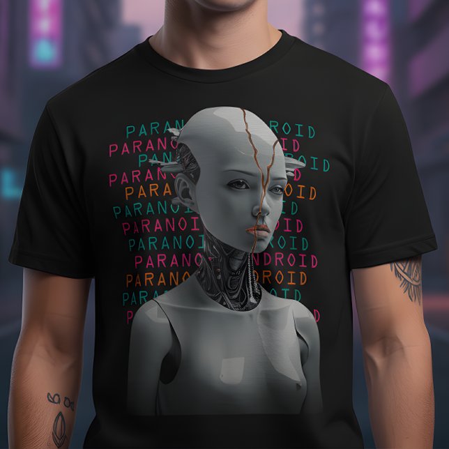 Paranoid Android Grafisk T-shirt (Skapare uppladdad)