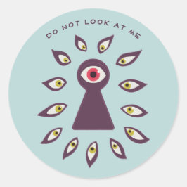 Paranoid antisocial kärlhål Öga Runt Klistermärke