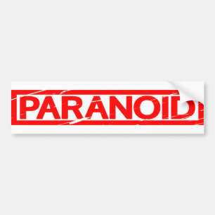 Paranoid Frimärke Bildekal