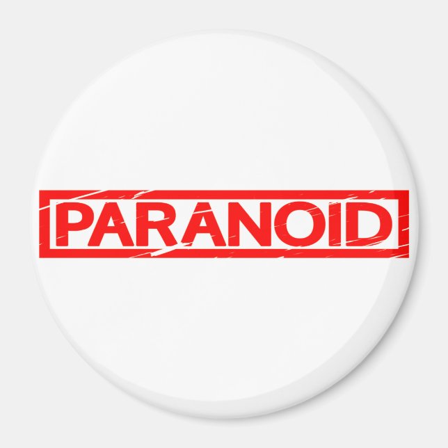 Paranoid Frimärke Magnet (Framsidan)