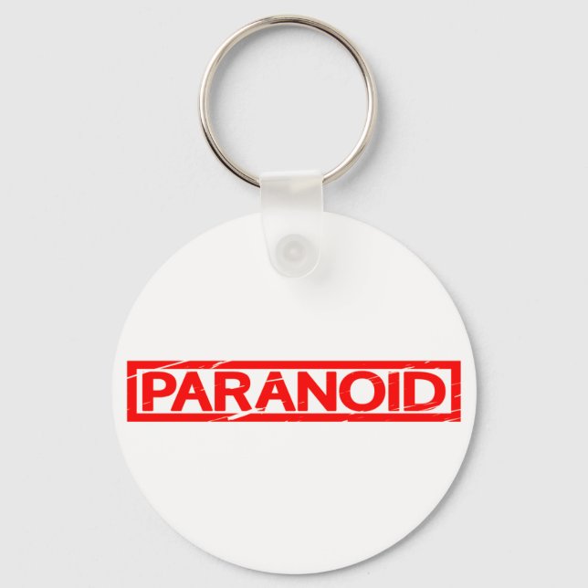 Paranoid Frimärke Nyckelring (Framsida)