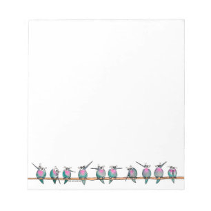 Paranoid Hummingbirdnotepaper Anteckningsblock