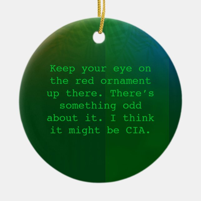 Paranoid julprydnad julgransprydnad keramik (Framsidan)