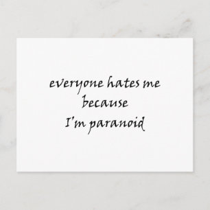 Paranoid Vykort